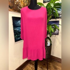 EUC Xhilaration Womens Long Sleeve Tassel Back Cover Up Dress Sz L
